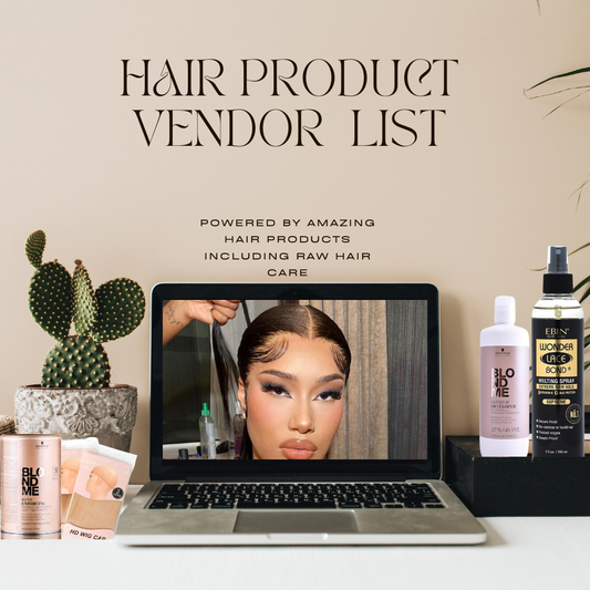 Hair Products Vendor list